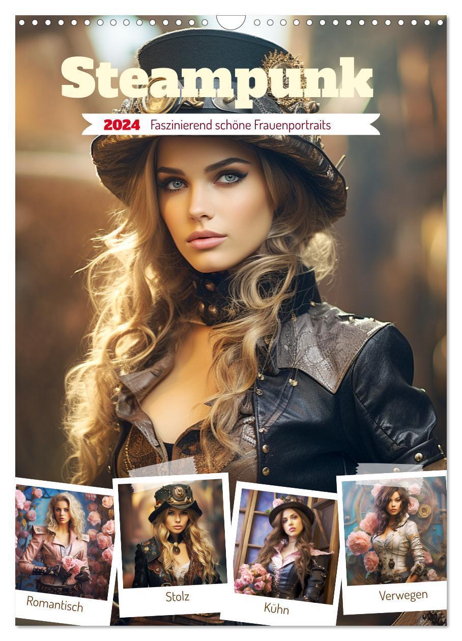 Cover: 9783383663369 | Steampunk. Faszinierend schöne Frauenportraits (Wandkalender 2024...