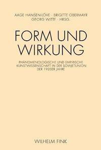 Cover: 9783770551217 | Form und Wirkung | Taschenbuch | 482 S. | Deutsch | 2013
