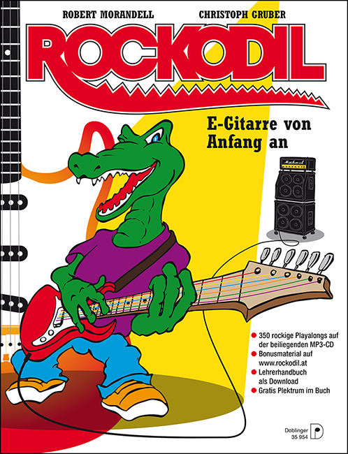 Cover: 9790012203735 | Rockodil | E-Gitarre Von Anfang An Inkl. Mp3-CD | Gruber | Buch + CD