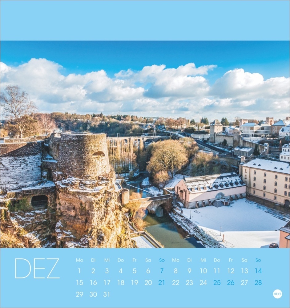 Bild: 9783756408696 | Luxemburg Postkartenkalender 2025 | Kalender | Spiralbindung | 13 S.