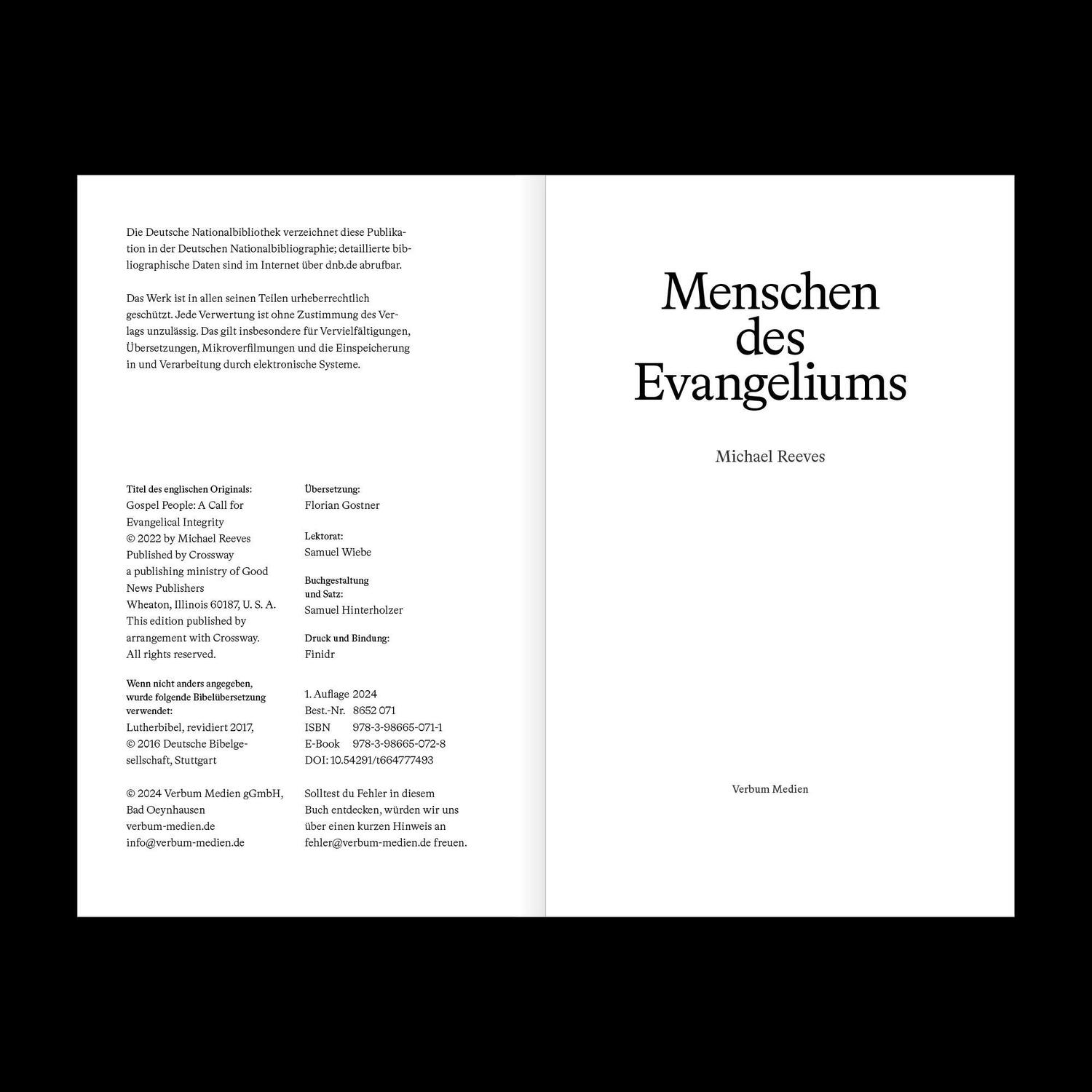 Bild: 9783986650711 | Menschen des Evangeliums | Michael Reeves | Taschenbuch | 173 S.