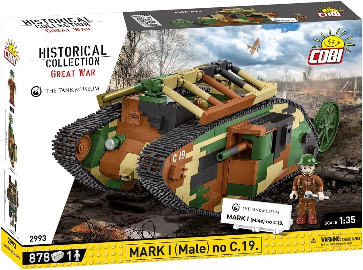 Cover: 5902251029937 | COBI Historical Collection 2993 - Mark I (Male) no C.19, Great War,...