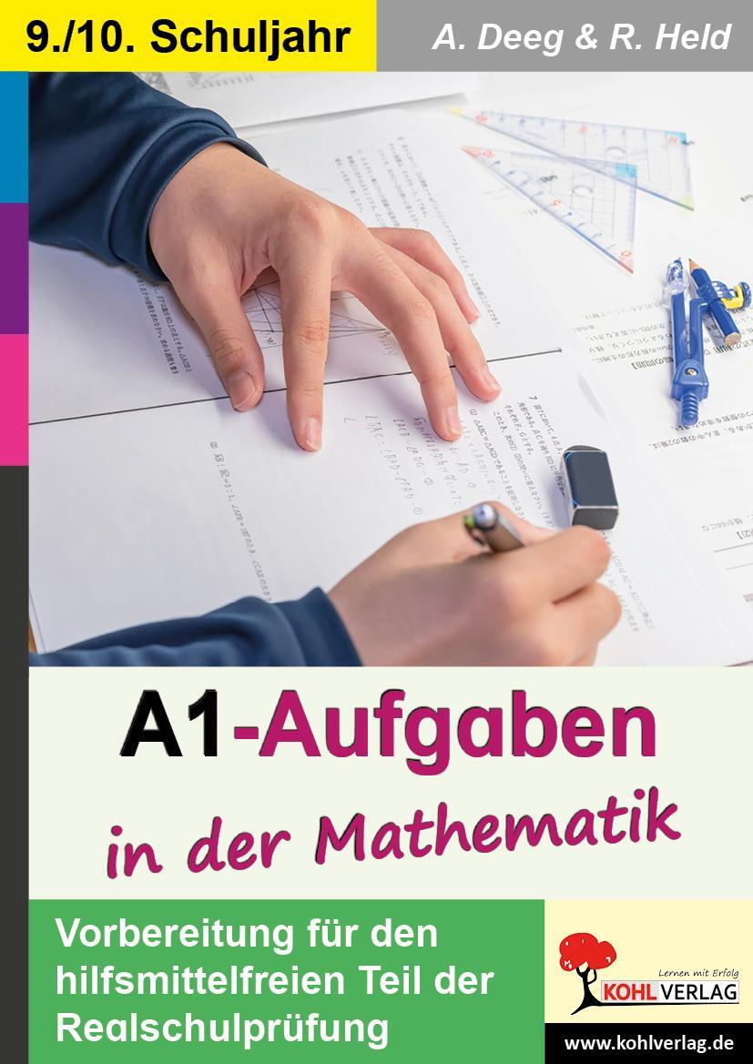 Cover: 9783988411297 | A1-Aufgaben in der Mathematik | Andrea Deeg (u. a.) | Taschenbuch