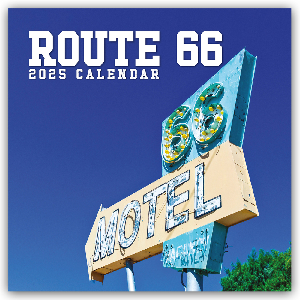 Cover: 9781804425954 | Route 66 2025 - 16-Monatskalender | Red Robin Publishing Ltd | 14 S.