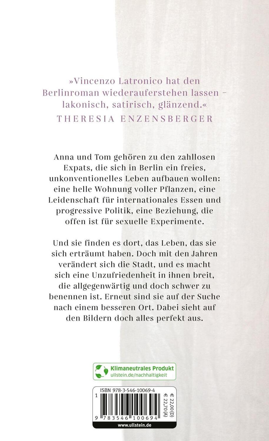 Rückseite: 9783546100694 | Die Perfektionen | Vincenzo Latronico | Buch | 128 S. | Deutsch | 2023