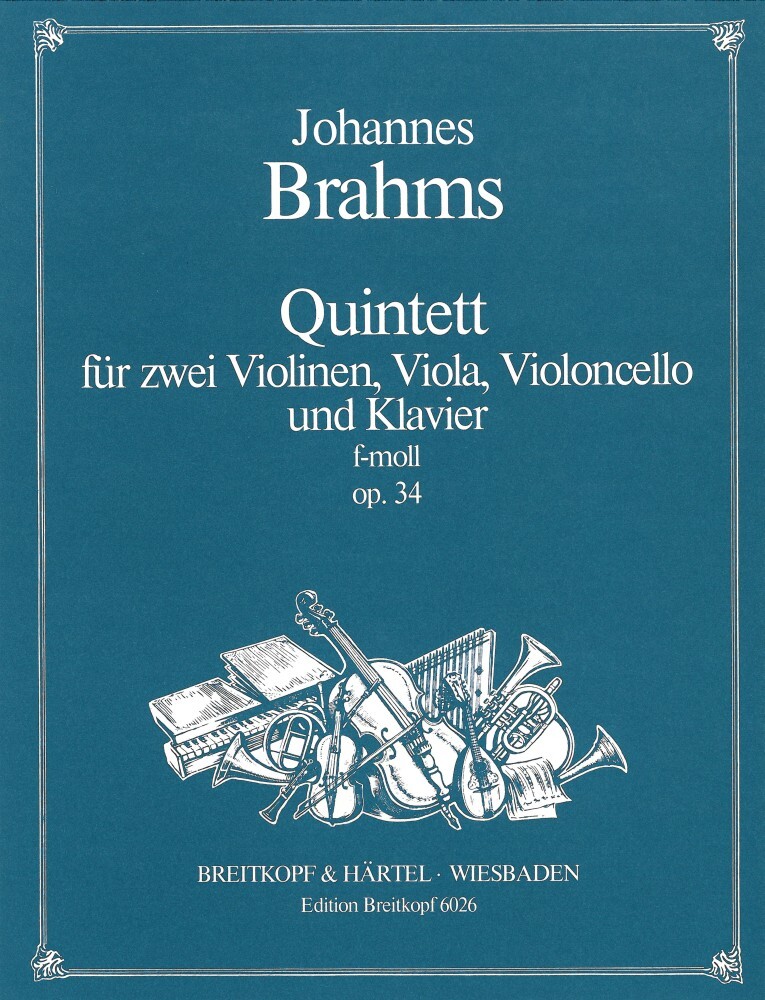 Cover: 9790004165652 | Klavierquintet F Op.34 | Einzelstimmen | Johannes Brahms | Buch