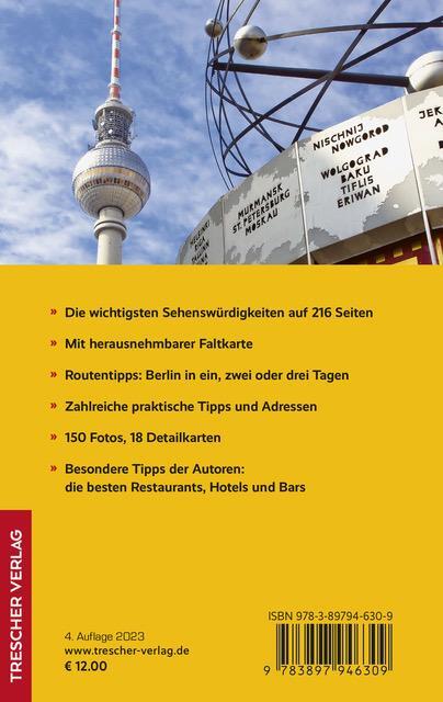Rückseite: 9783897946309 | Reiseführer Berlin - Kurztrip | Susanne Kilimann (u. a.) | Taschenbuch