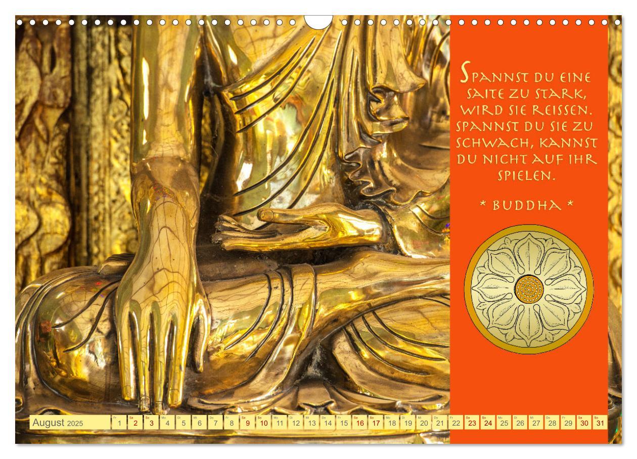 Bild: 9783383904752 | Buddhas Zitate Wege zur Erleuchtung (Wandkalender 2025 DIN A3...