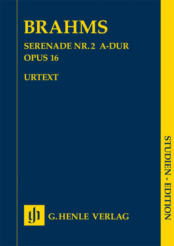 Cover: 9790201898582 | Serenade No. 2 In A Major OP 16 | Urtextausgabe | Johannes Brahms