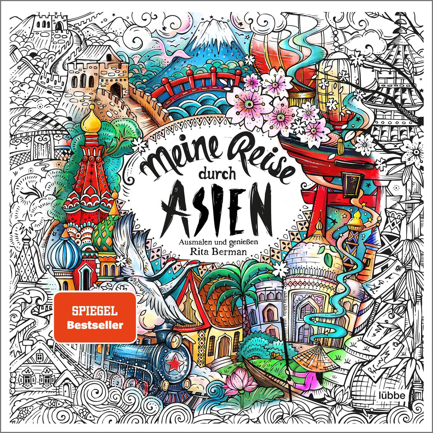 Cover: 9783404617388 | Meine Reise durch Asien | Ausmalen und genießen | Rita Berman | Buch