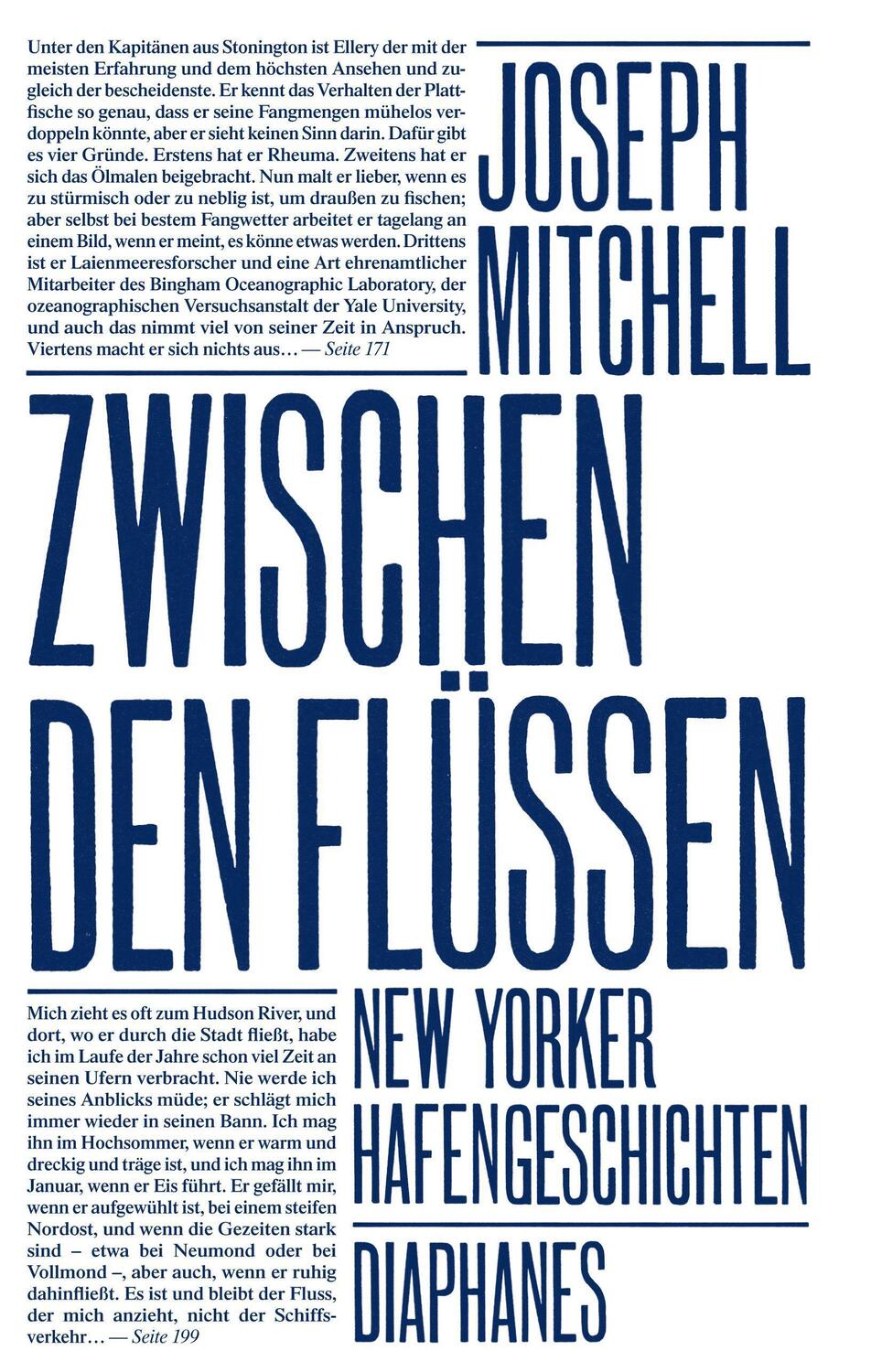 Cover: 9783037341834 | Zwischen den Flüssen | New Yorker Hafengeschichten, Literatur | Buch