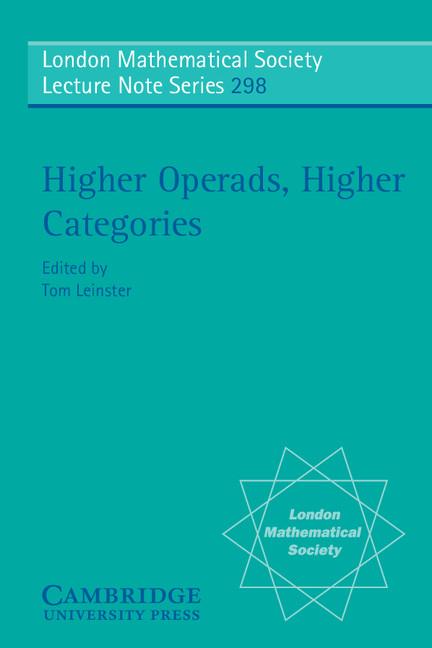 Cover: 9780521532150 | Higher Operads, Higher Categories | Tom Leinster | Taschenbuch | 2009