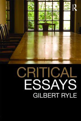 Cover: 9780415485487 | Critical Essays | Collected Papers Volume 1 | Gilbert Ryle | Buch