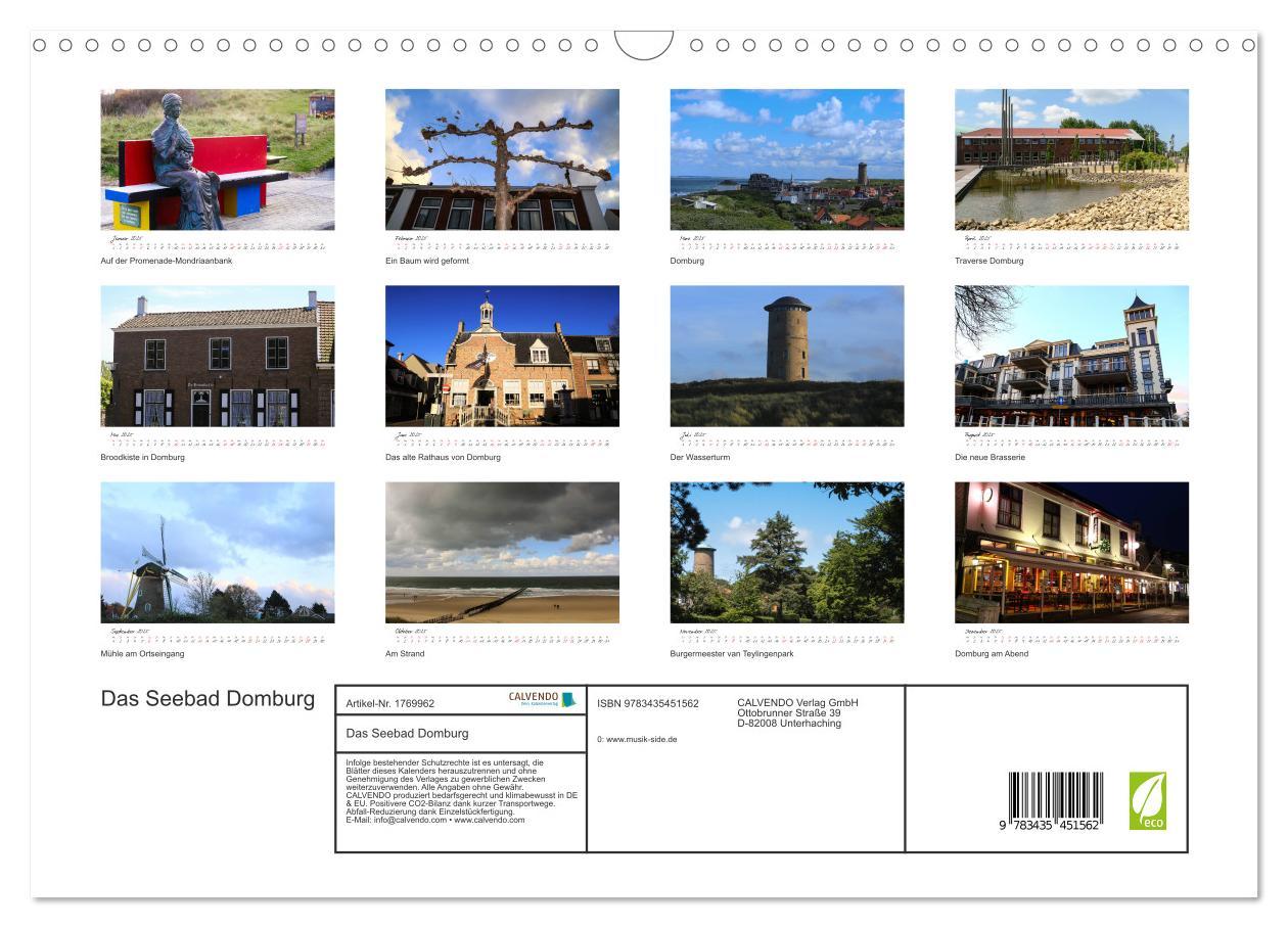 Bild: 9783435451562 | Das Seebad Domburg (Wandkalender 2025 DIN A3 quer), CALVENDO...