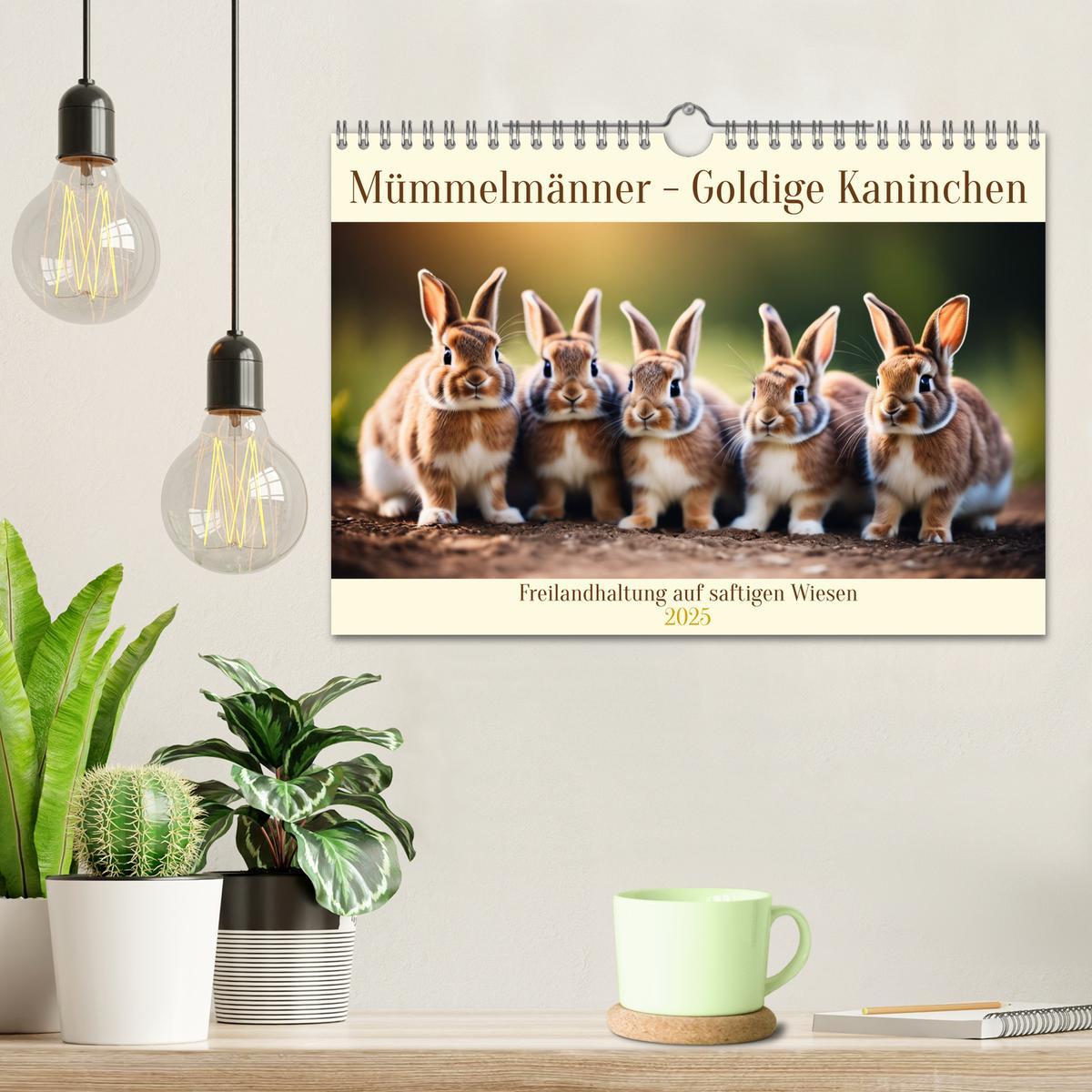 Bild: 9783457144732 | Mümmelmänner - Goldige Kaninchen (Wandkalender 2025 DIN A4 quer),...