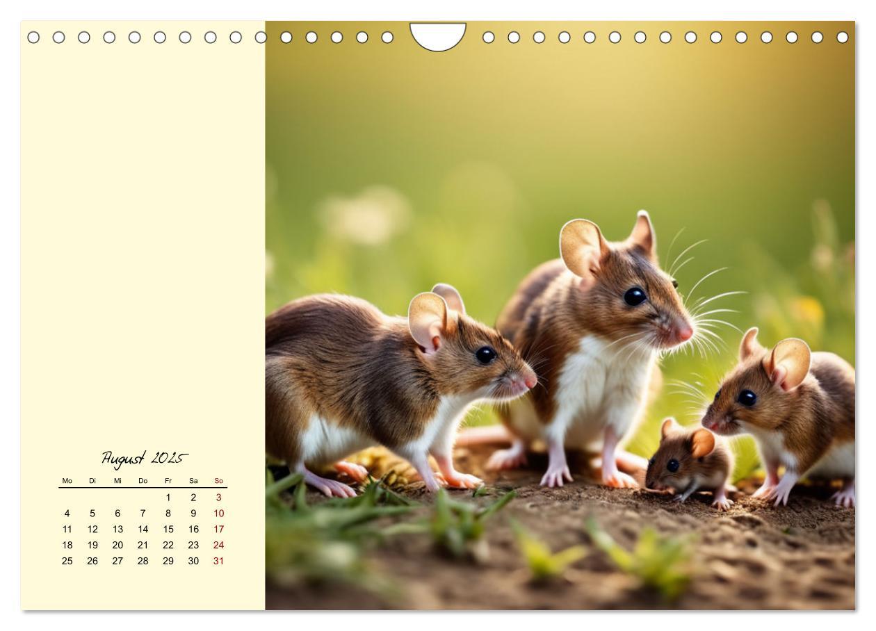 Bild: 9783457148594 | Goldige Mäuse im Grünen (Wandkalender 2025 DIN A4 quer), CALVENDO...