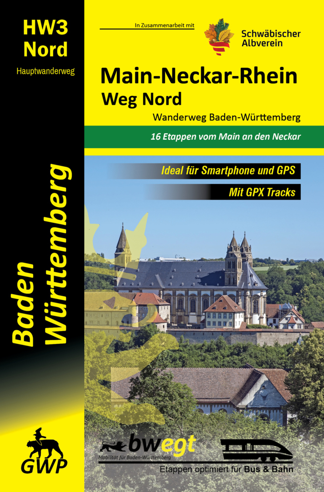 Cover: 9783948860035 | Main-Neckar-Rhein-Weg Nord HW3 Wanderweg Baden-Württemberg | Verlag
