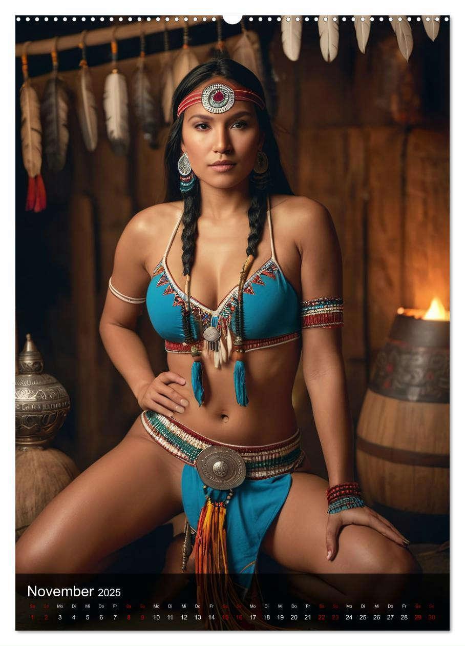 Bild: 9783383810831 | Native American Girls (hochwertiger Premium Wandkalender 2025 DIN...