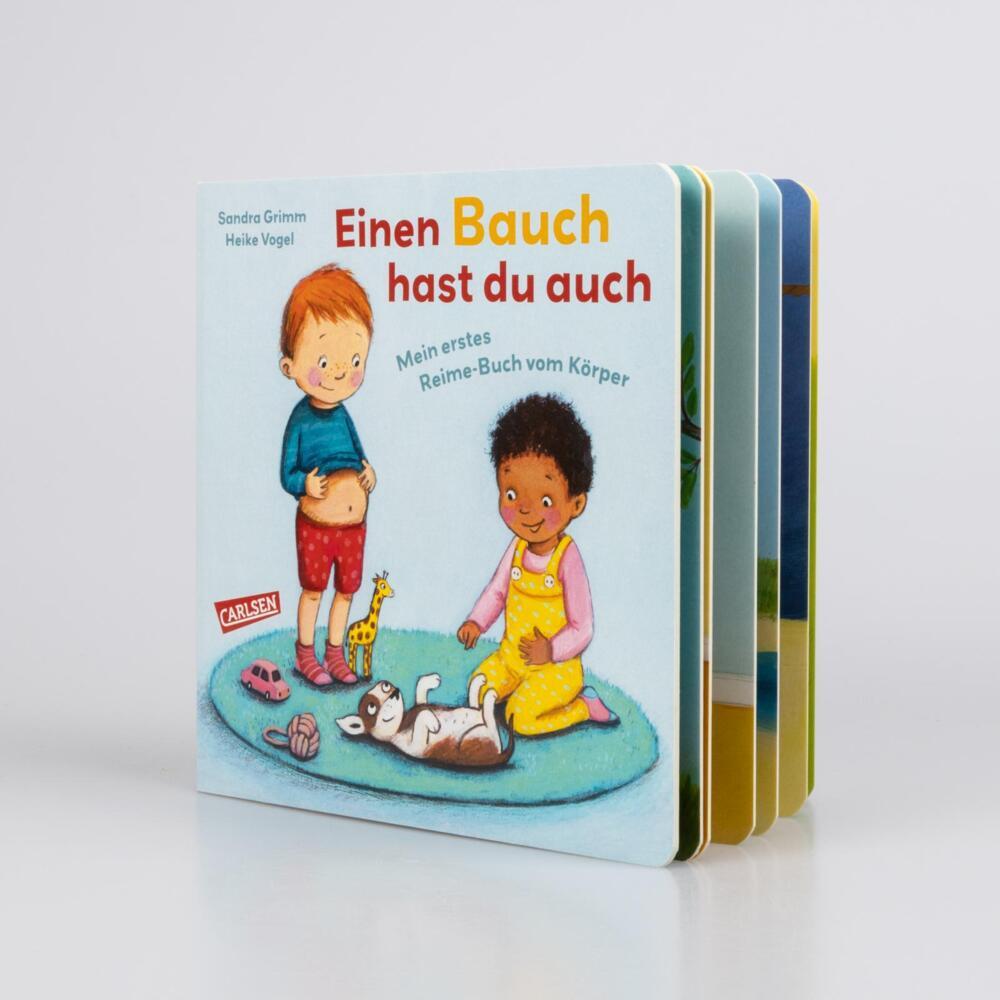 Bild: 9783551172860 | Einen Bauch hast du auch | Mein erstes Reime-Buch vom Körper | Grimm