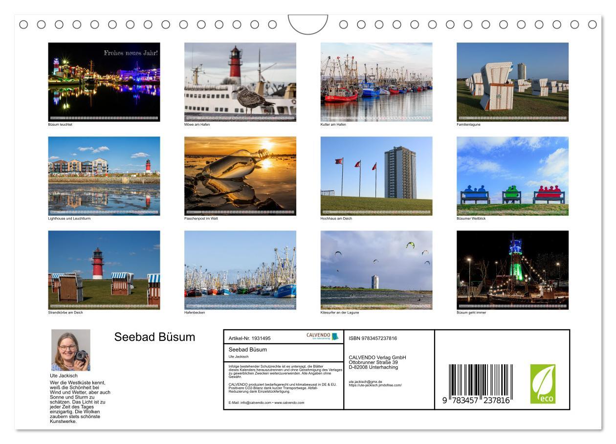 Bild: 9783457237816 | Seebad Büsum (Wandkalender 2025 DIN A4 quer), CALVENDO Monatskalender