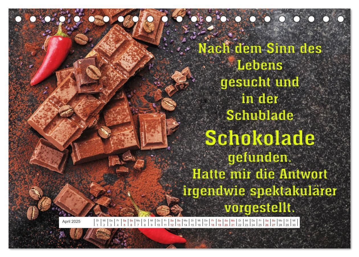 Bild: 9783383983580 | Schokoladen-Poesie (Tischkalender 2025 DIN A5 quer), CALVENDO...