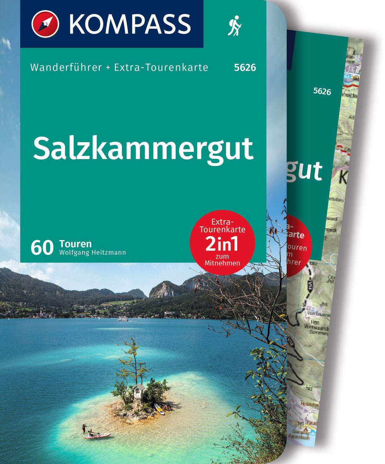 Cover: 9783991213994 | KOMPASS Wanderführer Salzkammergut, 60 Touren | Wolfgang Heitzmann
