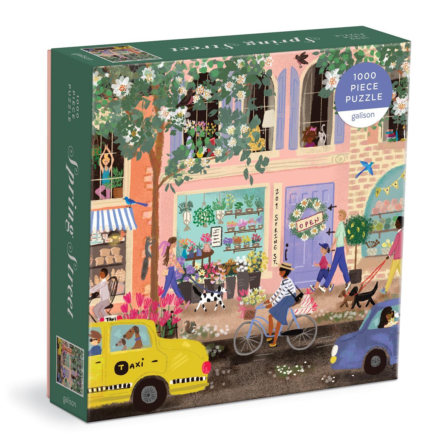Cover: 9780735372405 | Spring Street 1000 Piece Puzzle in a Square Box | Galison | Spiel