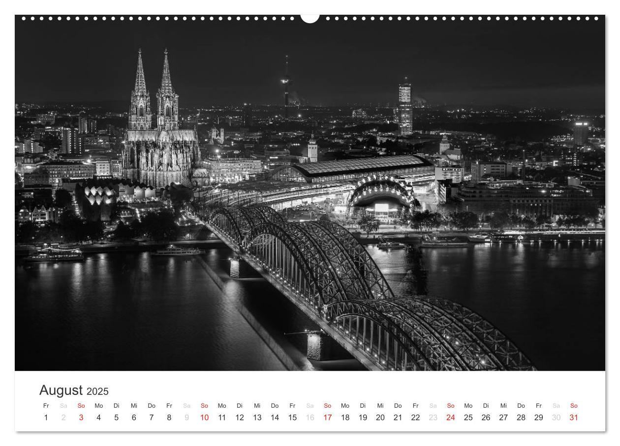 Bild: 9783435548064 | Köln - monochrome Ansichten (Wandkalender 2025 DIN A2 quer),...