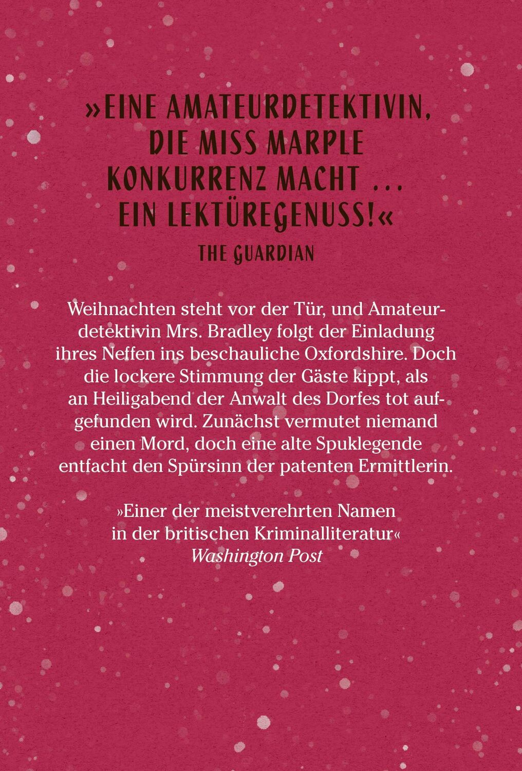 Rückseite: 9783608986730 | Geheimnis am Weihnachtsabend | Kriminalroman | Gladys Mitchell | Buch