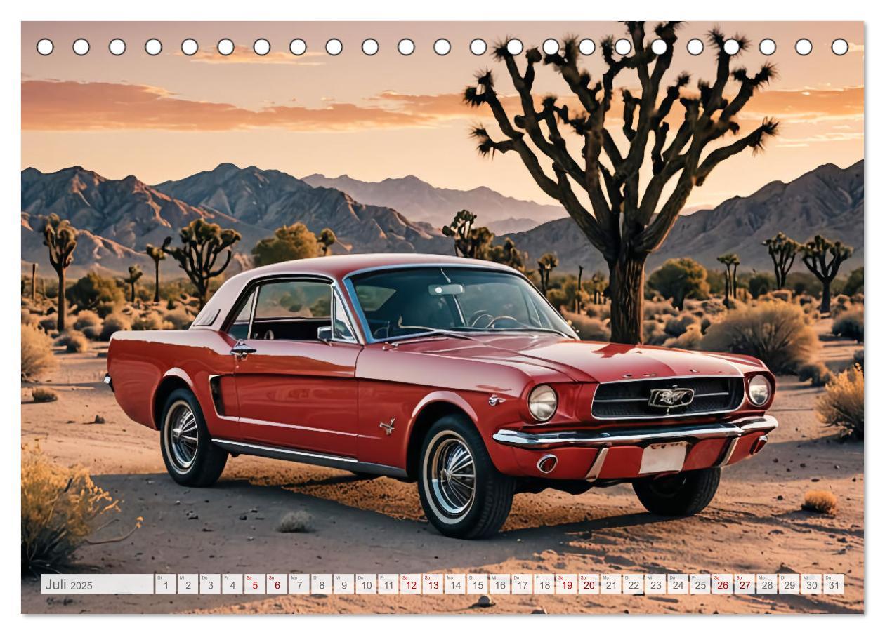 Bild: 9783457137635 | Virtual Classic Cars (Tischkalender 2025 DIN A5 quer), CALVENDO...