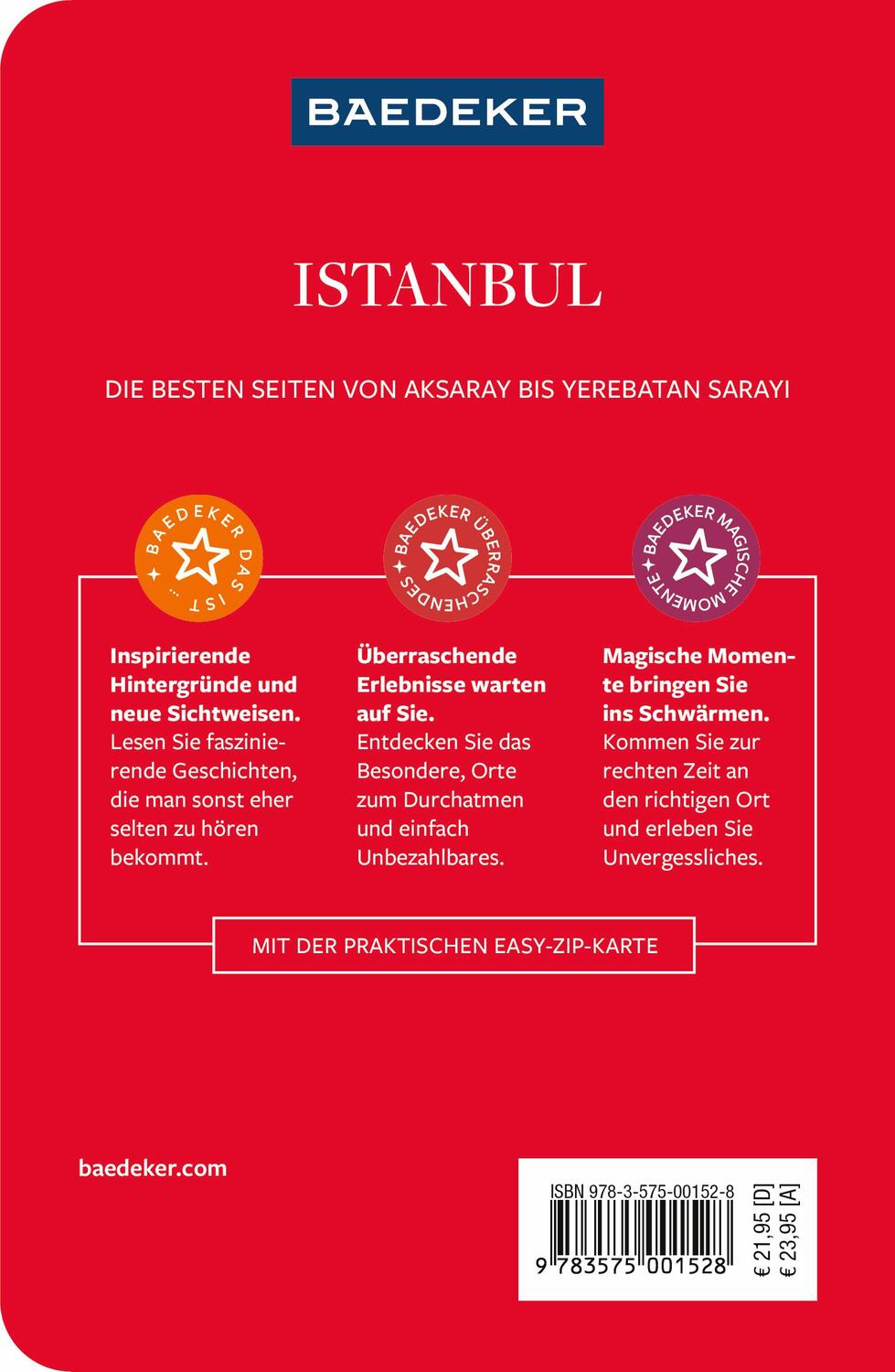 Rückseite: 9783575001528 | Baedeker Reiseführer Istanbul | mit praktischer Karte EASY ZIP | Buch