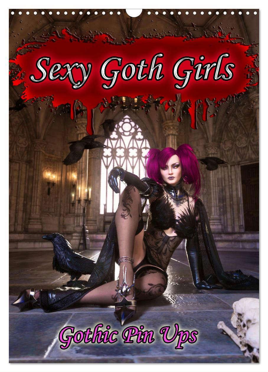 Cover: 9783435908936 | Sexy Goth Girls - Gothic Pin Ups (Wandkalender 2025 DIN A3 hoch),...