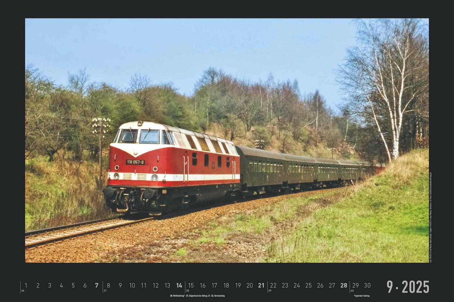 Bild: 4251732342203 | Eisenbahn-Nostalgie 2025 - Bildkalender 49,5x33 cm -...