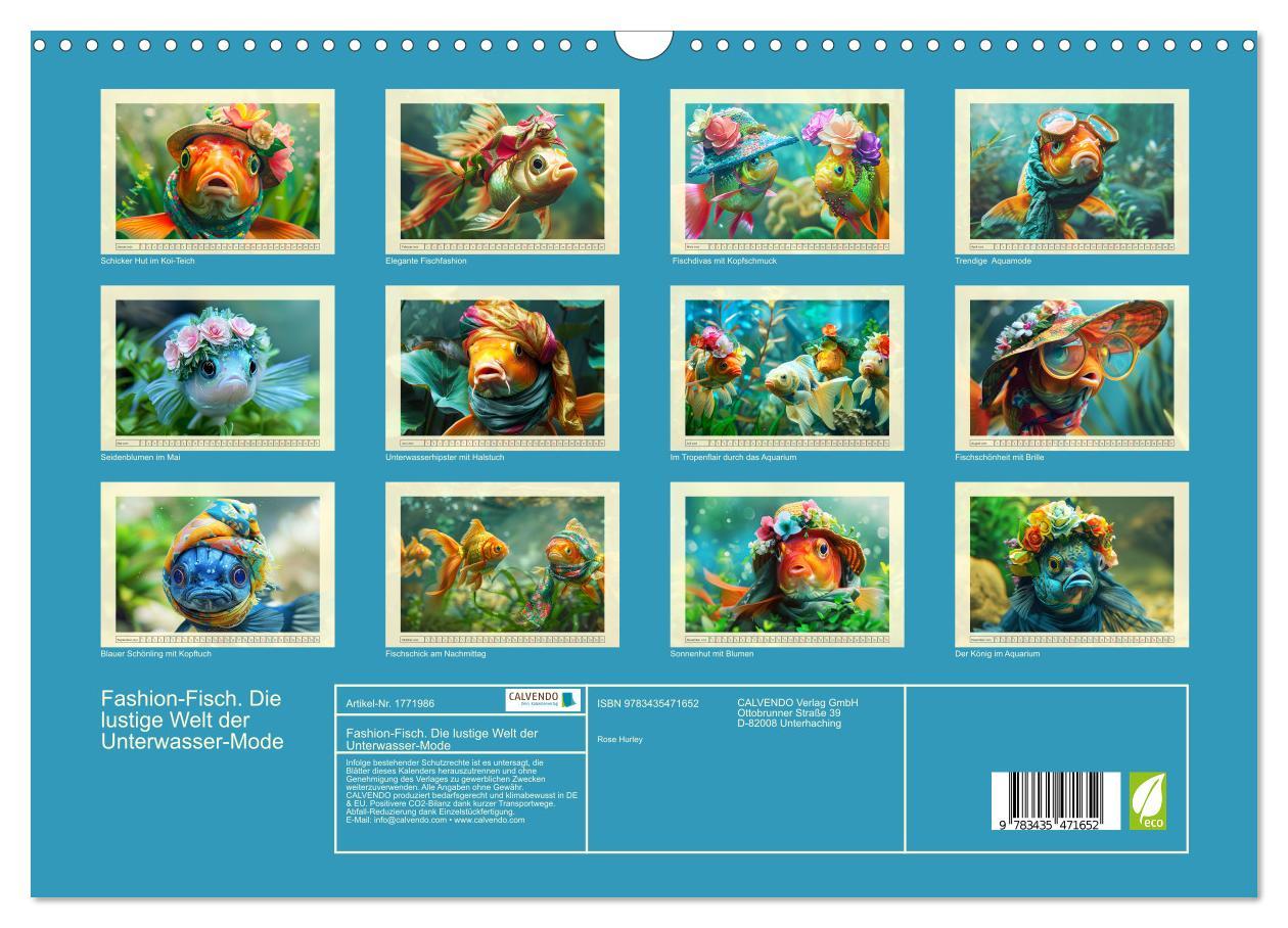 Bild: 9783435471652 | Fashion-Fisch. Die lustige Welt der Unterwasser-Mode (Wandkalender...