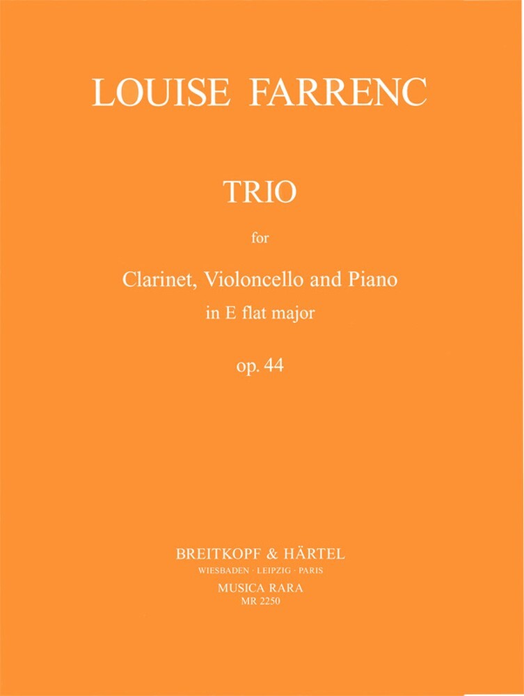 Cover: 9790004487952 | Trio in Es op. 44 | Louise Farrenc | Musica Rara (Breitkopf) | Buch