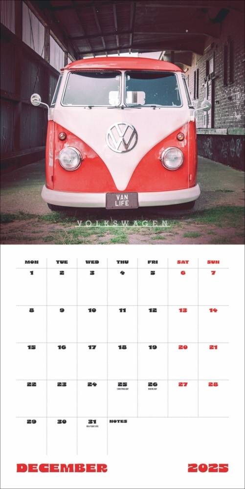 Bild: 9783840196799 | Camper Vans Broschurkalender 2025 | Kalender | 28 S. | Englisch | 2025