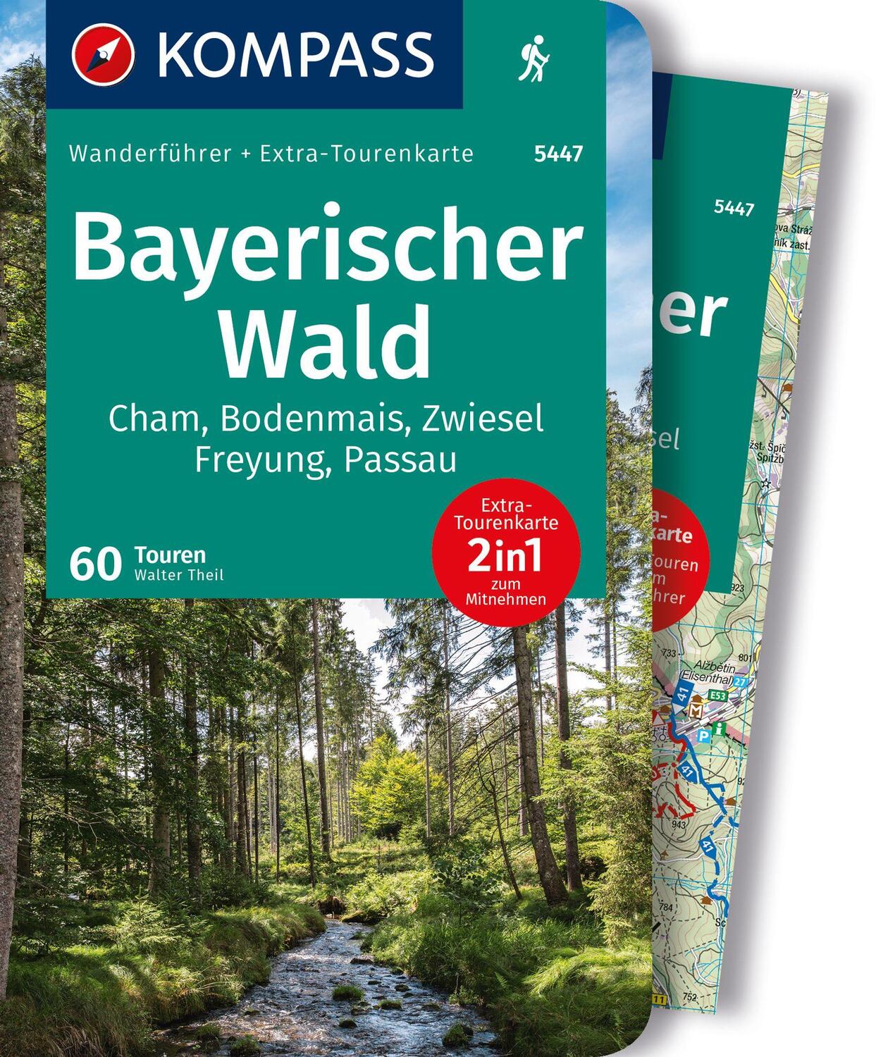 Cover: 9783991218302 | KOMPASS Wanderführer Bayerischer Wald, Cham, Bodenmais, Zwiesel,...