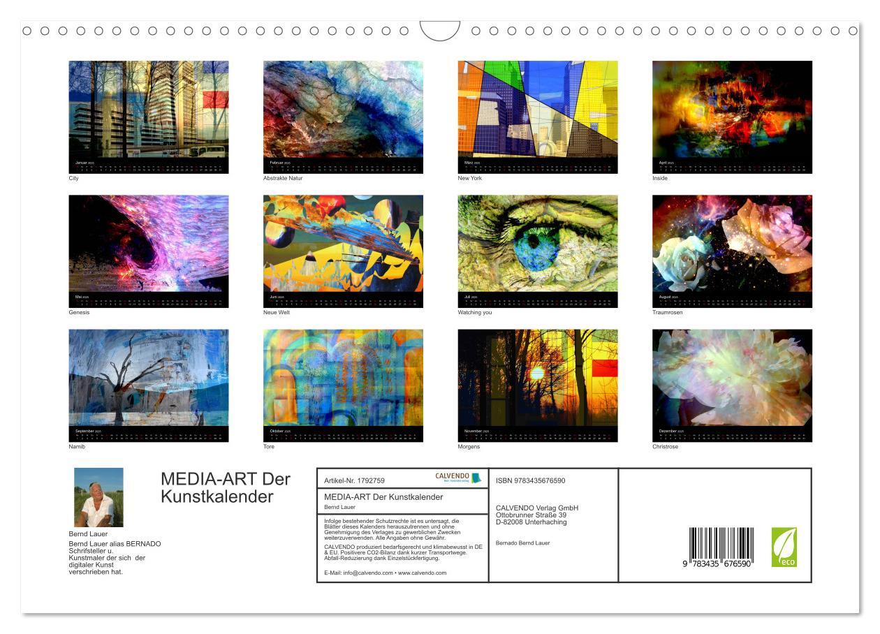 Bild: 9783435676590 | MEDIA-ART Der Kunstkalender (Wandkalender 2025 DIN A3 quer),...