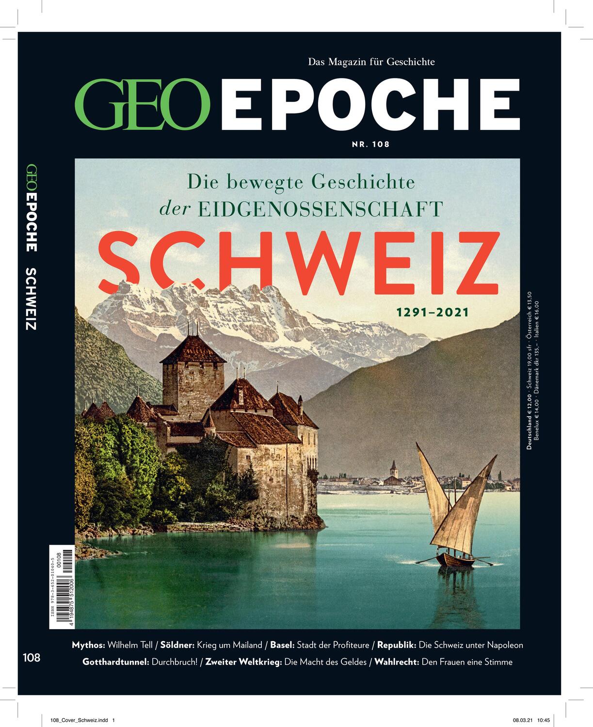 Cover: 9783652010405 | GEO Epoche 108/2020 - Schweiz | Das Magazin für Geschichte | Broschüre