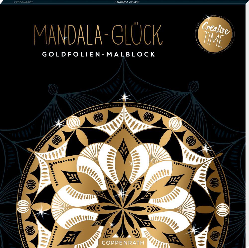 Cover: 4050003724010 | Mandala-Glück | Goldfolien-Malblock (Creative Time) | Taschenbuch