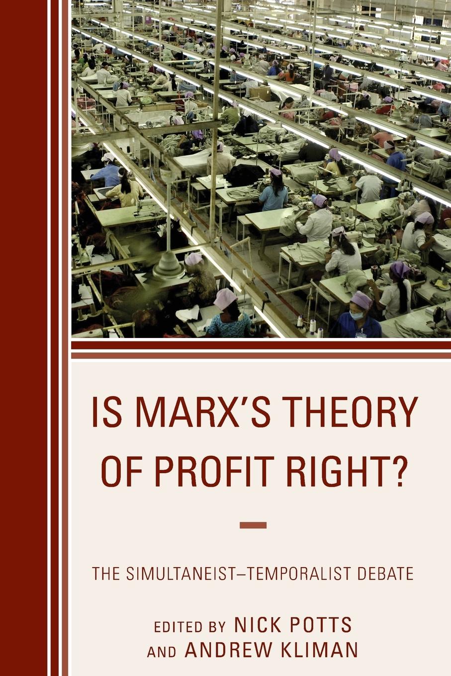 Cover: 9780739196335 | Is Marx's Theory of Profit Right? | Nick Potts (u. a.) | Taschenbuch