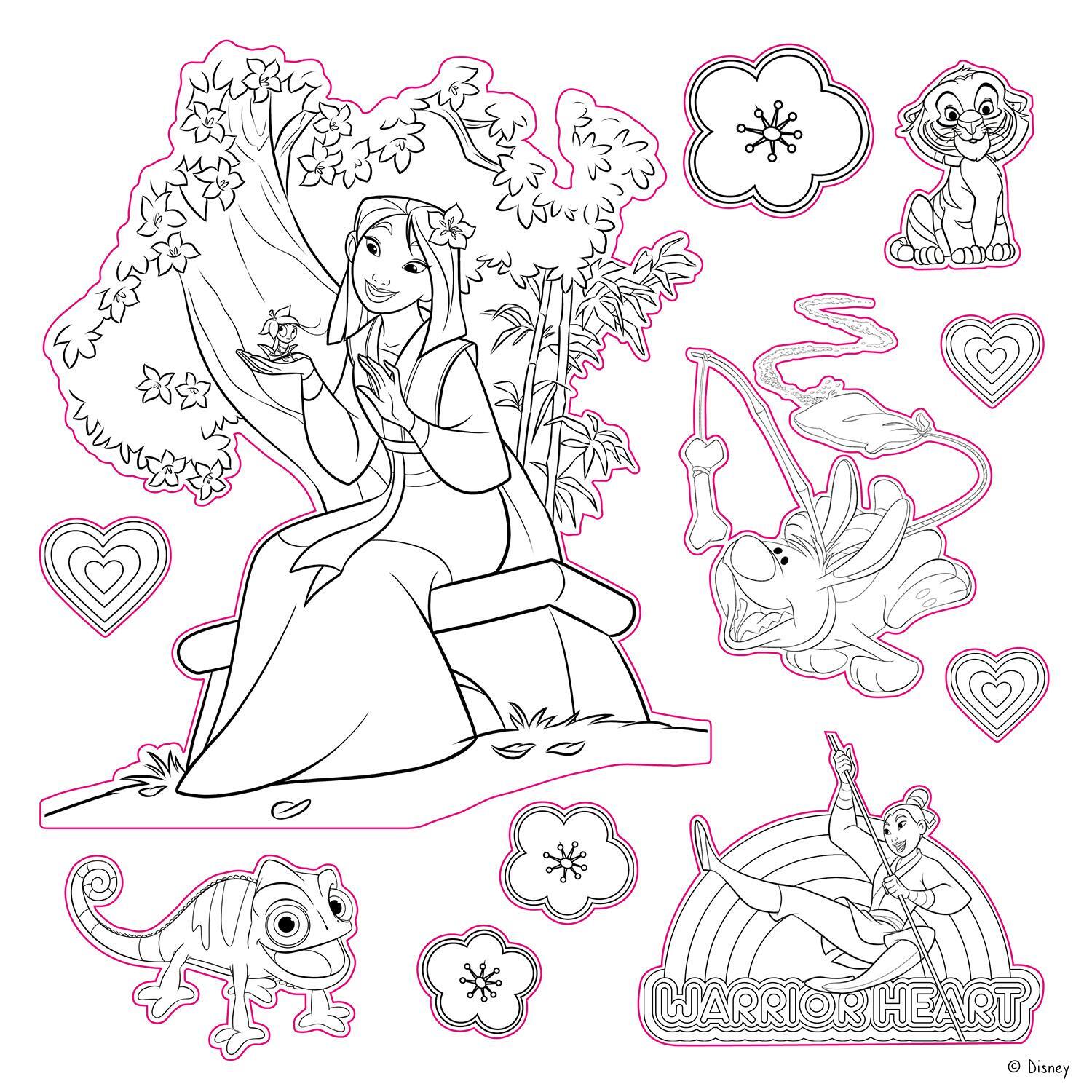 Bild: 9783833243172 | Disney Prinzessin: Meine liebsten Sticker zum Ausmalen | Taschenbuch