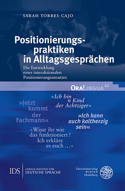 Cover: 9783825349042 | Positionierungspraktiken in Alltagsgesprächen | Sarah Torres Cajo | X