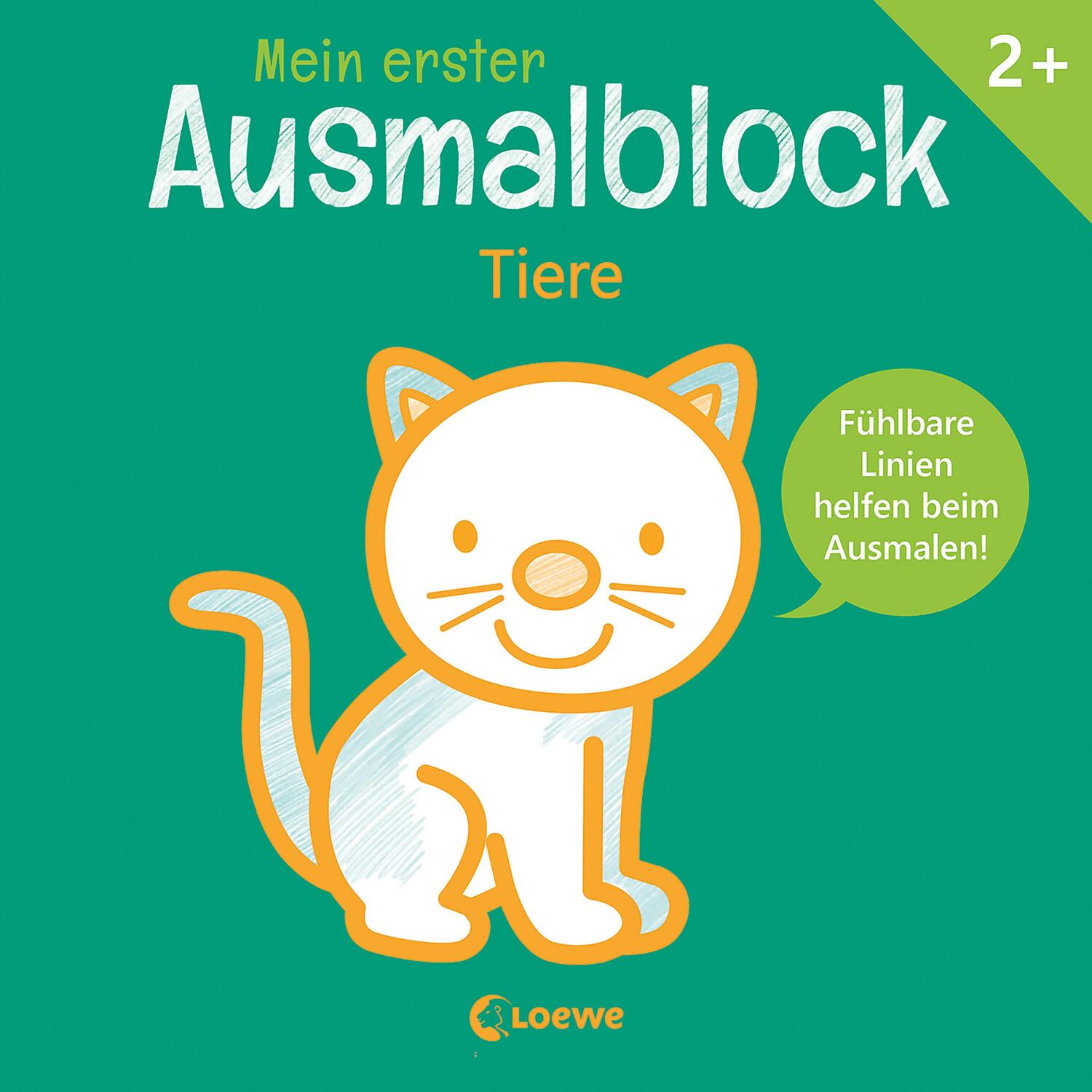Cover: 9783743212596 | Mein erster Ausmalblock - Tiere | Loewe Kreativ (u. a.) | Taschenbuch