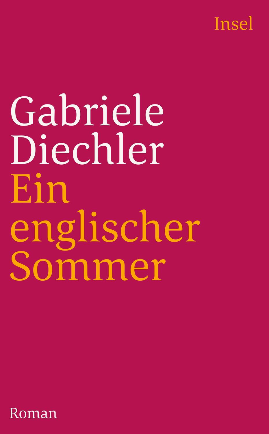 Cover: 9783458360773 | Ein englischer Sommer | Gabriele Diechler | Taschenbuch | 362 S.