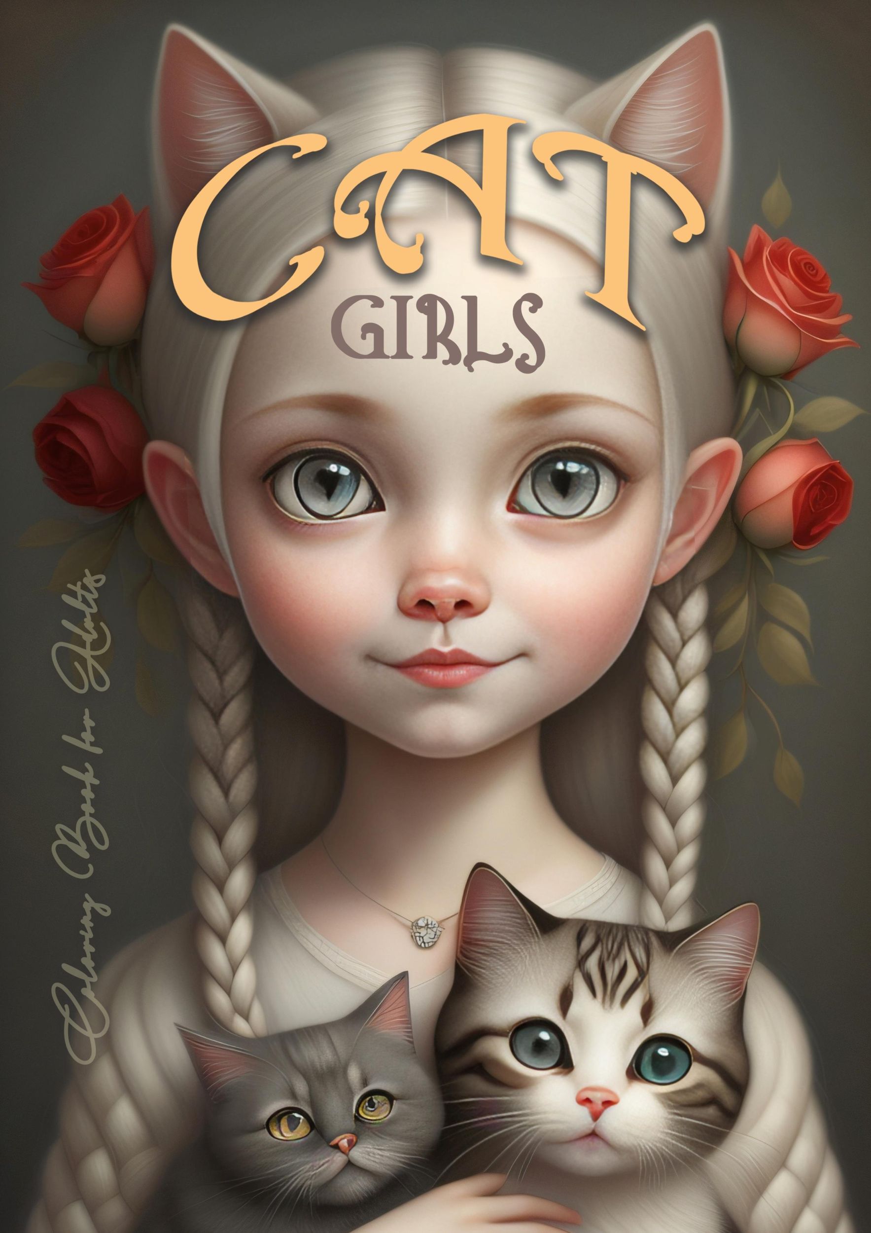 Cover: 9783758406515 | Cat Girls Coloring Book for Adults | Monsoon Publishing | Taschenbuch