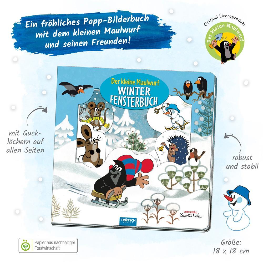 Bild: 9783965523371 | Trötsch Der kleine Maulwurf Winter-Fensterbuch | Trötsch Verlag | Buch