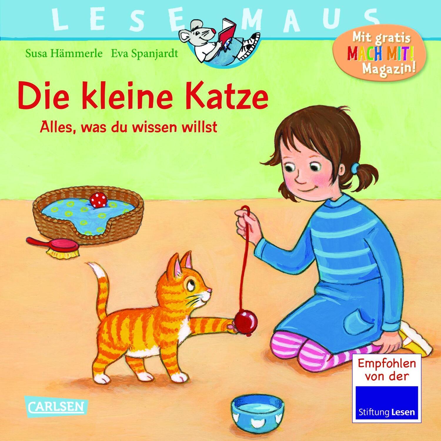 Cover: 9783551080752 | LESEMAUS 175: Die kleine Katze - alles, was du wissen willst | Buch