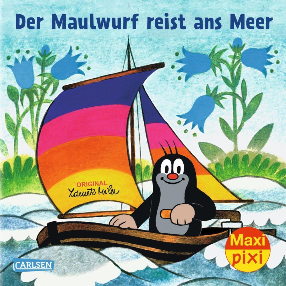Cover: 9783551042491 | Maxi Pixi 212: Der Maulwurf reist ans Meer | Hanna Sörensen (u. a.)