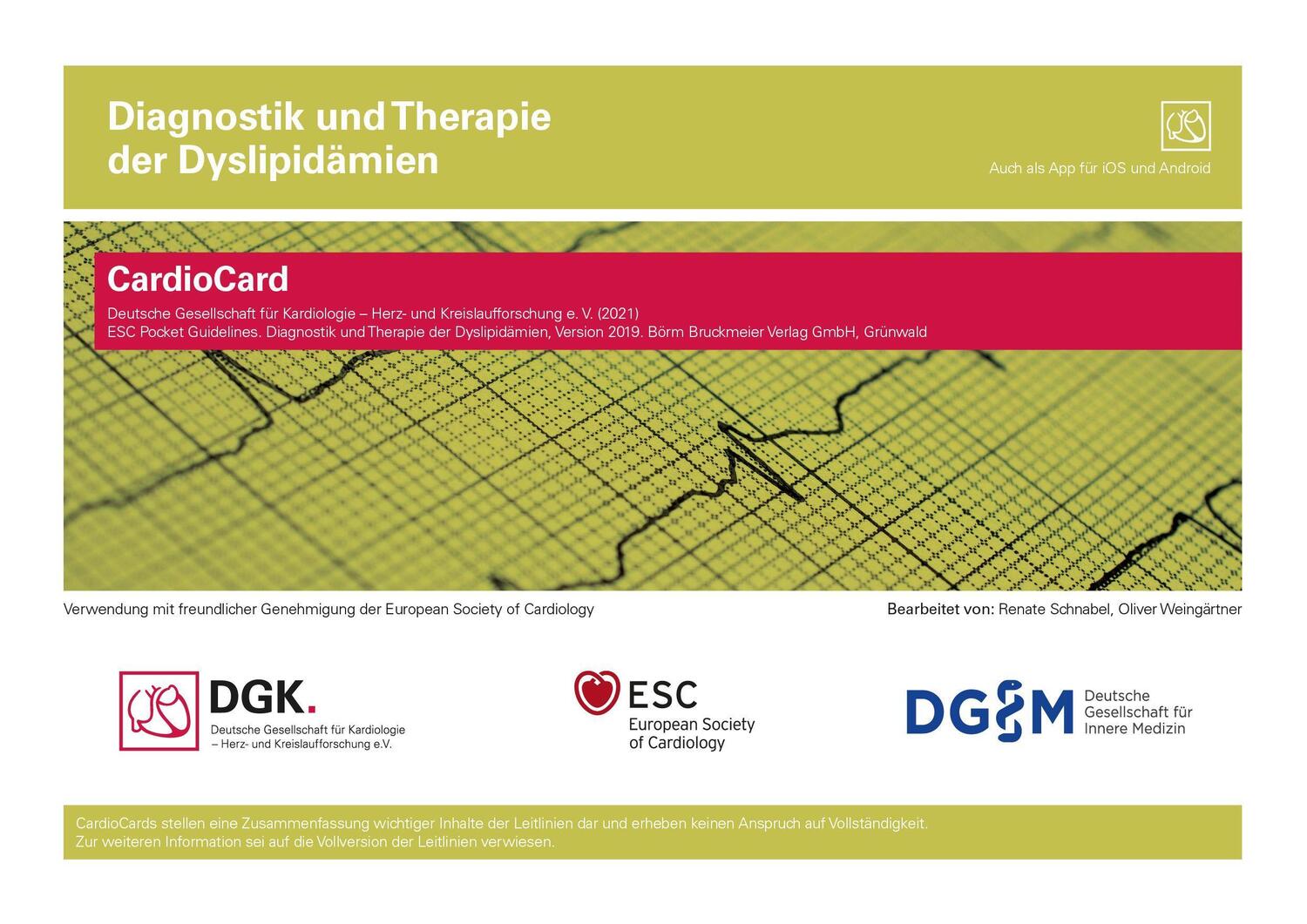 Cover: 9783898626651 | Diagnostik und Therapie der Dyslipidämien | CardioCard 2020 | Buch